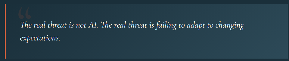 The profession is changing. We are ready